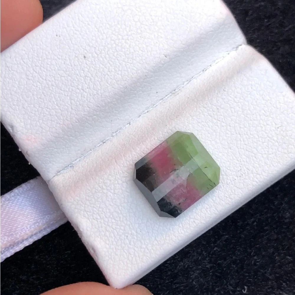 3.10ct genuine  Tri color watermelon tourmaline  loose in gem jar$1002 - Picture 5 of 8